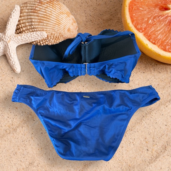 Victorias Secret Royal Blue Halter Neck Bikini Size XL - Picture 7 of 9